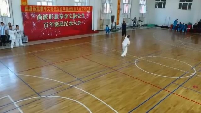 尚派形意拳名家李宏先生在活动中演练的形意拳