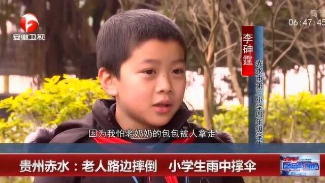 贵州赤水:“扶不扶”只有大人才会思考 小学生的做法很赞