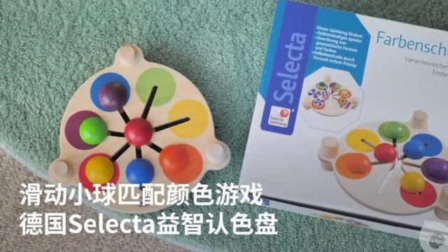 贝贝粒海外育儿好物推荐:Selecta品牌 益智认色盘!