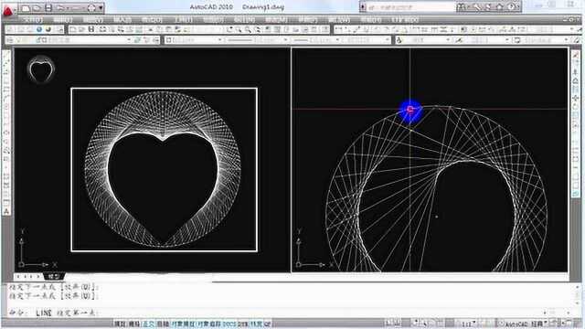 CAD练习图讲解,听说大家最近在家很无聊?教你用CAD画一颗小红心