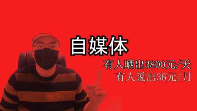 做自媒体到底赚不赚钱?是日入过千?还是月入过百?