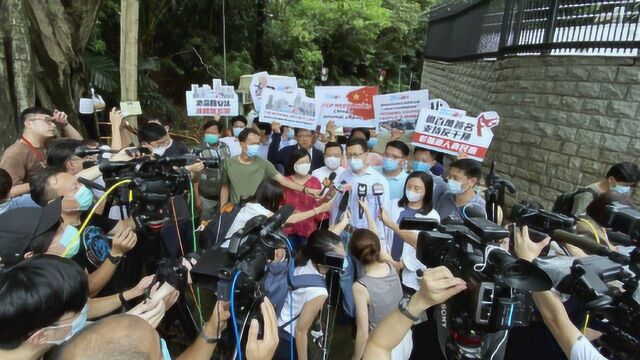 反对外部干预!香港团体赴美领事馆递交签名 抗议美国插手香港事务