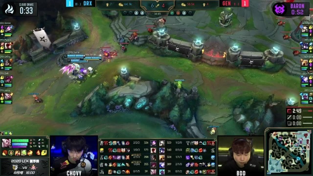 [LCK2020 夏]W6D3DRX vs GEN3