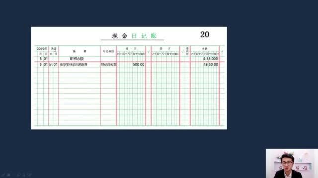 真账实操学出纳,业务实训:出纳登记本月现金日记账