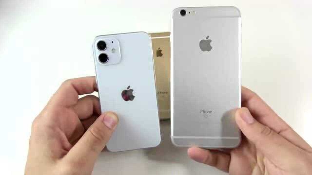 iPhone 12 Mini、6S和6S Plus外观对比