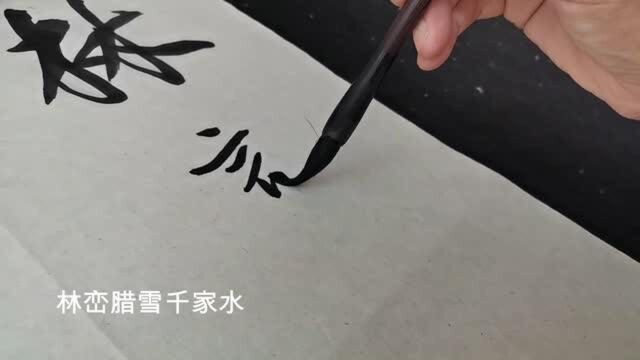 书法作品欣赏对联:林峦城郭