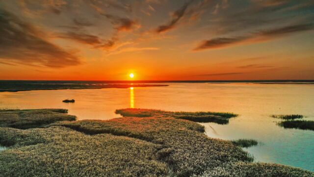 航拍额济纳:弱水三千地,大美居延海