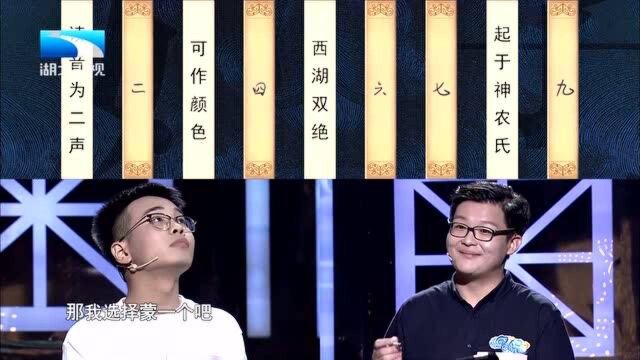 奇妙的汉字:很能画圈圈的一道题,看到全部提示,选手秒懂