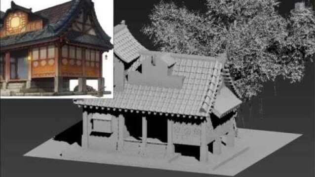 3D古建筑场景制作教程