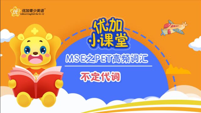 MSE之PET高频词汇:不定代词