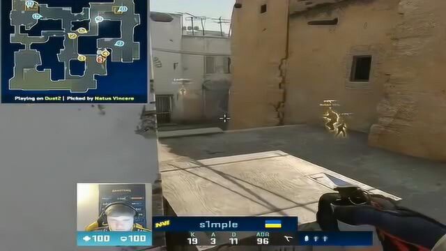 CSGO:这slmple咋挺着挺着就打了四个啊?这哥们已经起飞了都!