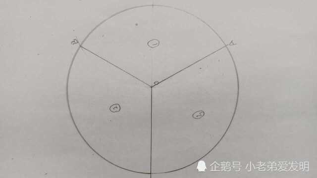 圆怎么划分三等分,小伙教你一招简单的,真的很实用