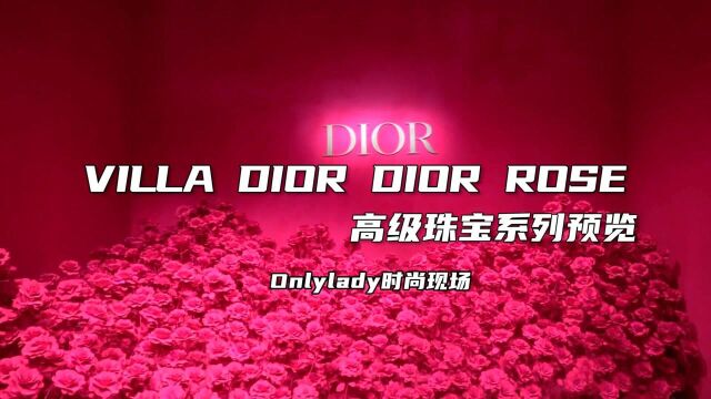 OL在现场DIOR ROSE高级珠宝系列预览会