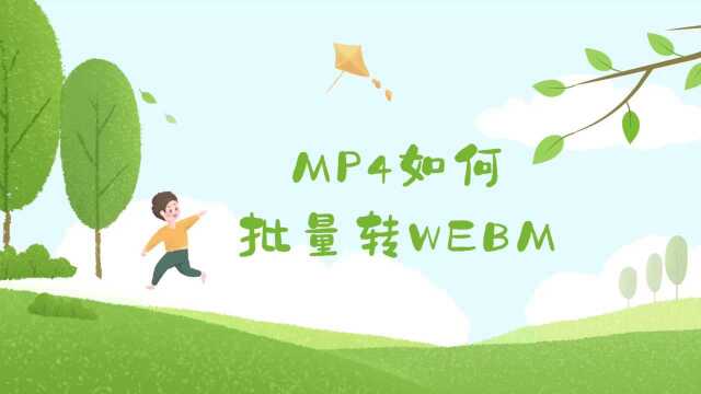 MP4如何批量转换为WEBM?