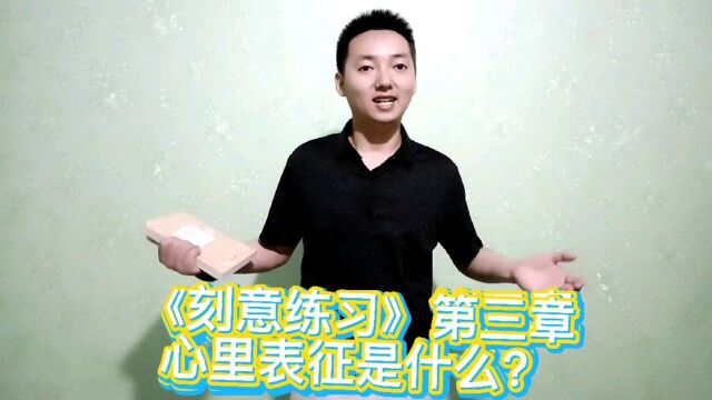 《刻意练习》第三章,什么叫心里表征?