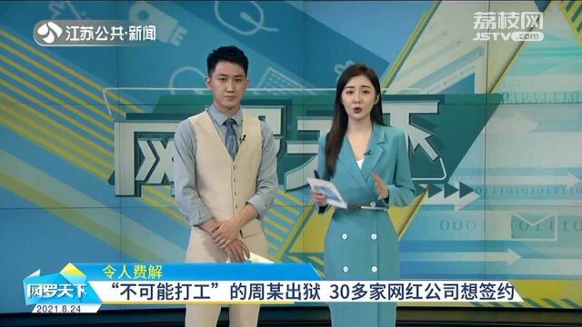 令人费解 “不可能打工”的周某出狱 30多家网红公司争相签约