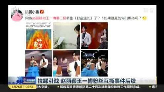 拉踩引战 赵丽颖王一博粉丝互撕事件后续:赵丽颖工作室被禁言15天 微博再处置2150个账号