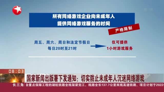 国家新闻出版署下发通知:切实防止未成年人沉迷网络游戏