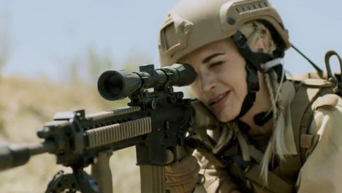 战争电影：美女狙击手疯狂狙杀恐怖分子，超远距离一击毙命！#明日创作计划短视频挑战赛#