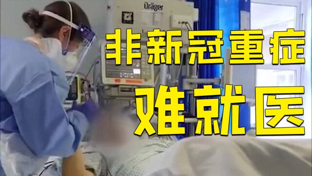 美国重症病床已占用8成 非新冠重症病人难就医