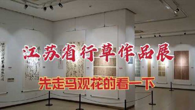 观展,江苏省行草书法展,继续走马观花的看一遍