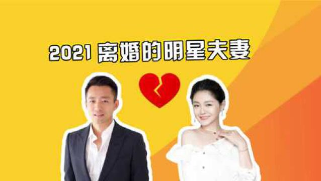 2021官宣离婚的明星夫妻,佟丽娅错付陈思诚,大S汪小菲11年情断