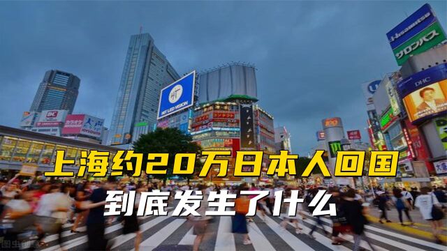 日本人掀起回国潮!上海20万日本人打包回国,背后原因引人唏嘘