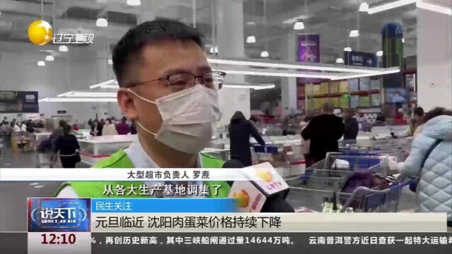 辽宁:元旦临近,沈阳肉蛋菜价格持续下降