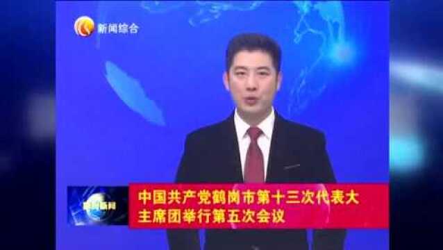 【要闻】中国共产党鹤岗市第十三次代表大会主席团举行第五次会议