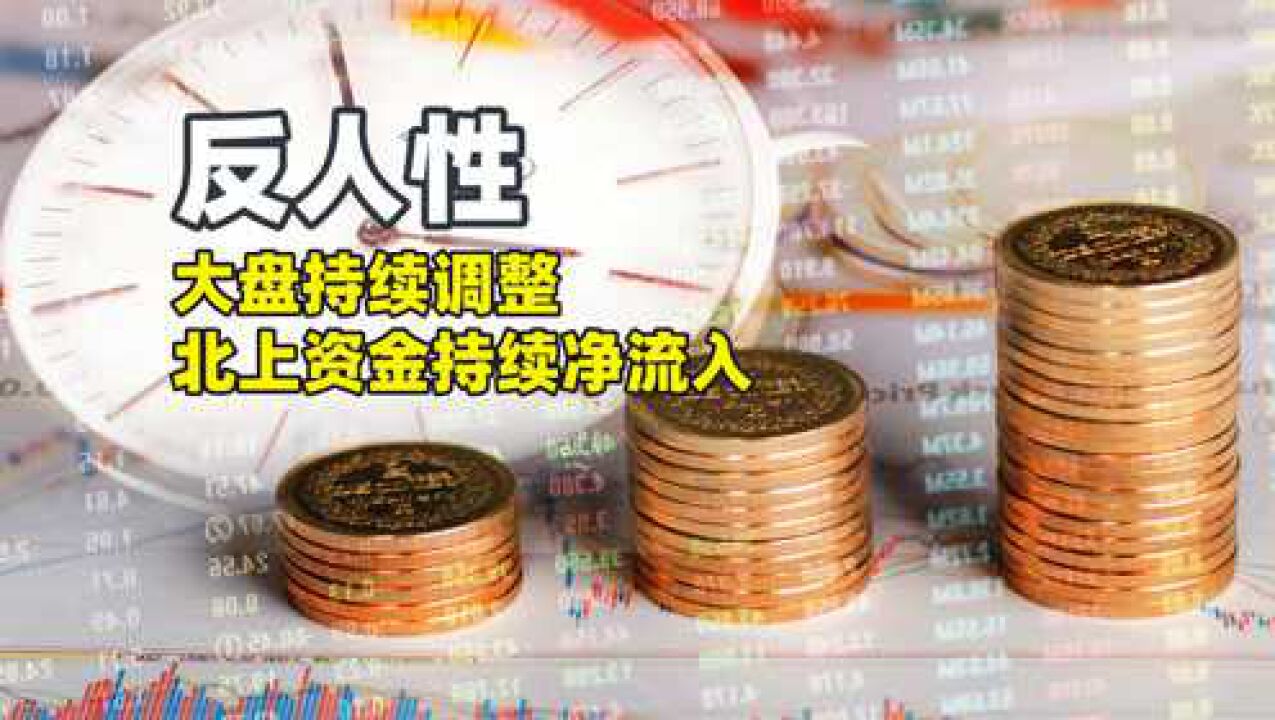 市场是反人性的,大盘持续调整,北上资金持续坚决净流入