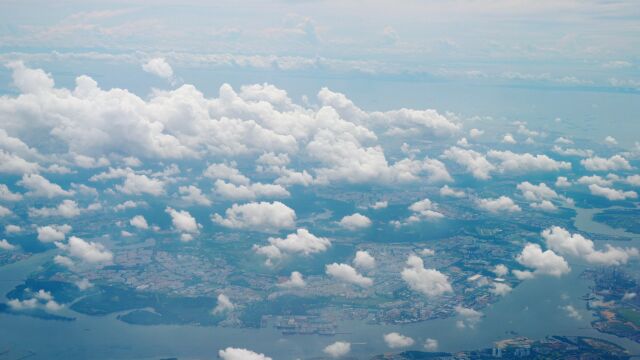 云海景色实景高空航拍