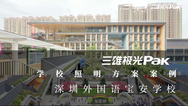 三雄极光学校照明项目案例——深圳外国语宝安学校