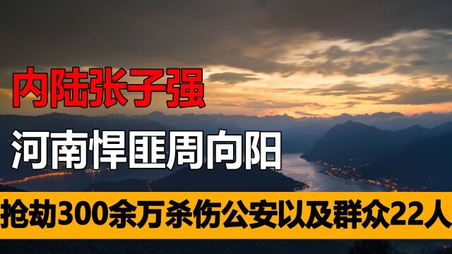 内陆张子强,河南悍匪周向阳,抢劫300余万杀伤公安以及群众22人