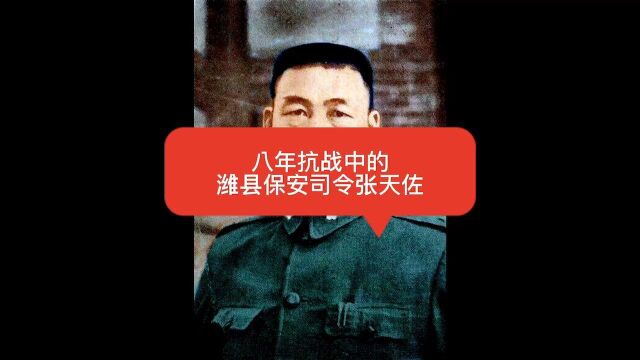 八年抗战中的潍县保安司令——张天佐