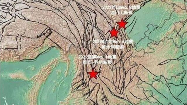 地震“老巢”断裂带:去年以来中国发生9次6级或以上地震