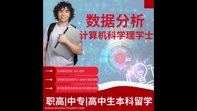 数据分析专业专业计算机专业学什么?职高中专技校生申请大学留学