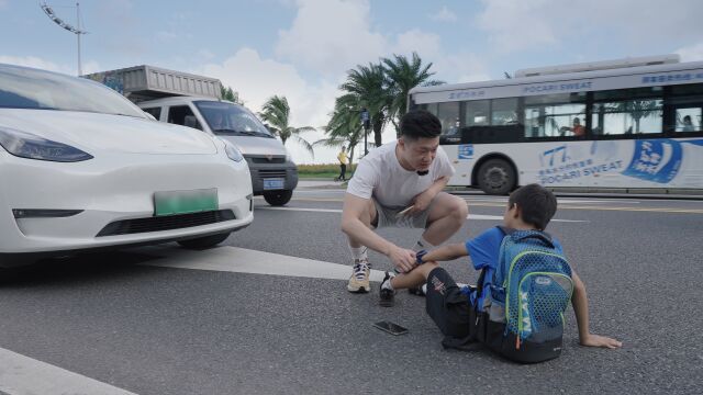 珠海市中小学生《交通安全第一课》:过马路要走斑马线