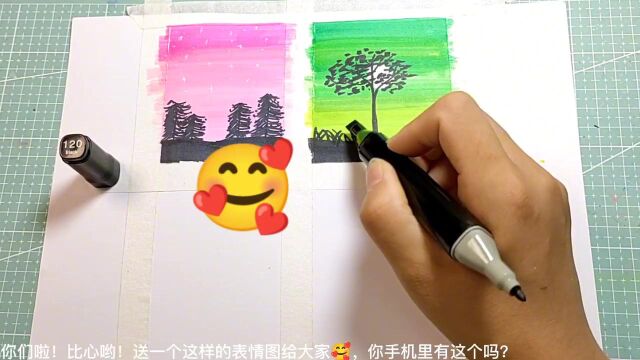 我和爸爸比赛画四季,谁会赢呢?小可爱快来点评啦!创意简笔画