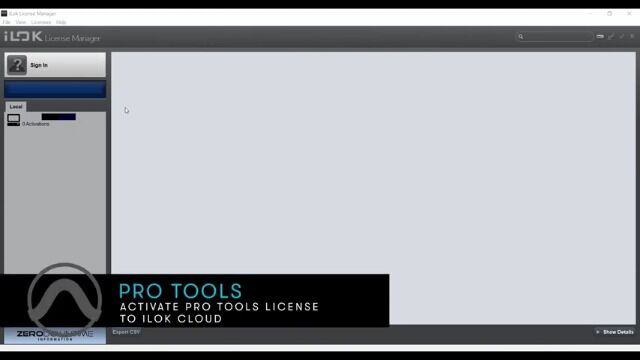 Activate Pro Tools License in iLok Cloud