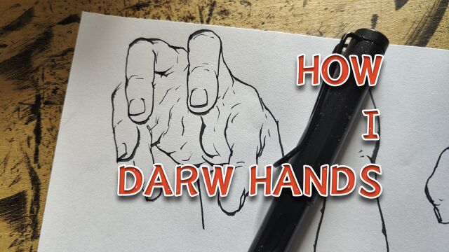 好像有点进步 画手练习 How I Draw Hands