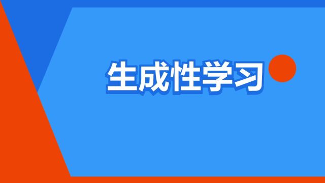 “生成性学习”是什么意思?