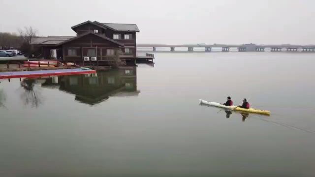 冬日暖阳,常熟南湖湿地公园