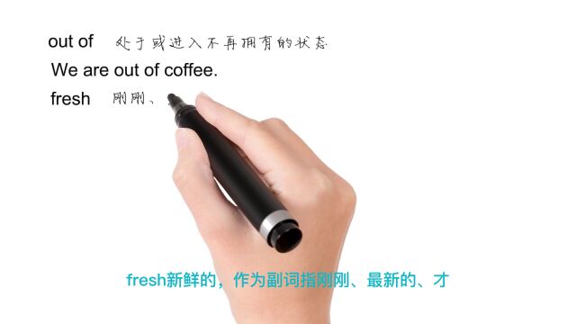 Jason:英语思维解密,为什么fresh out of指完全耗尽,轻松学英语