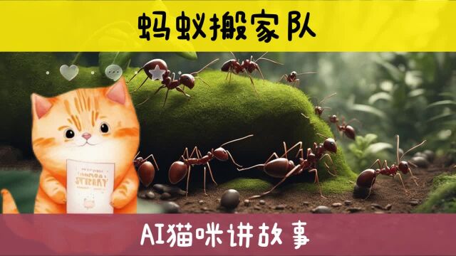 蚂蚁搬家队 宝宝睡前故事 ai猫咪讲故事 每日分享