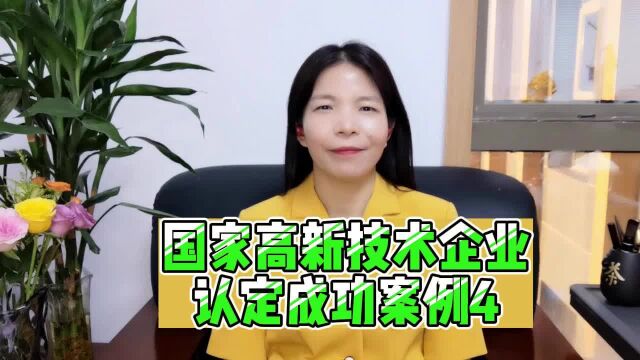 国家高新技术企业认定成功案例4