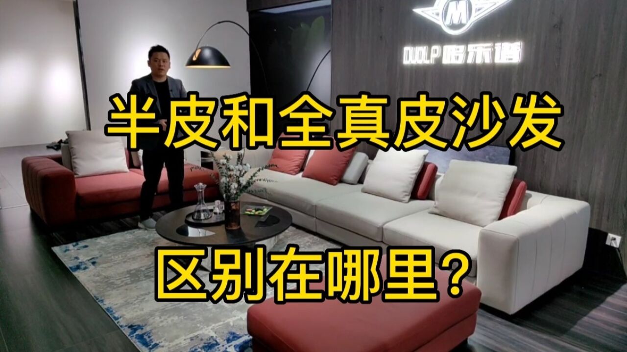 真皮沙发为什么会有全皮和半皮之分,行内人士现场讲解