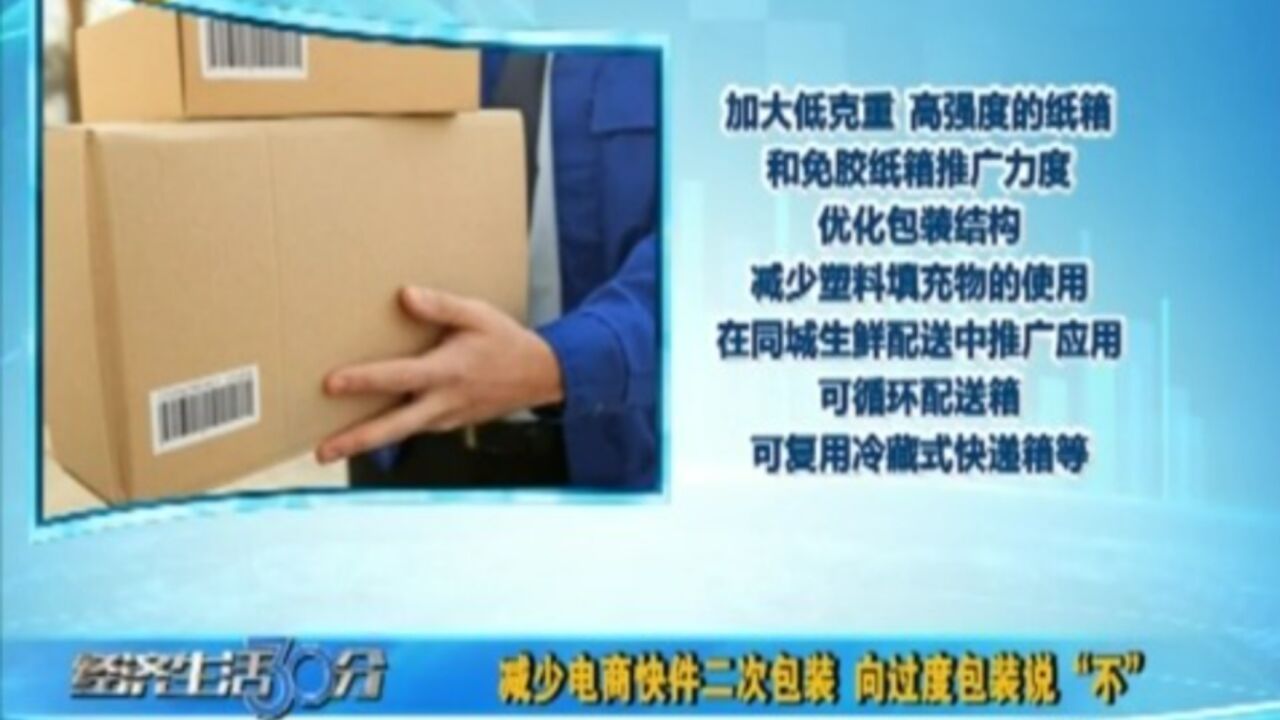 减少电商快件二次包装,向过度包装说“不”