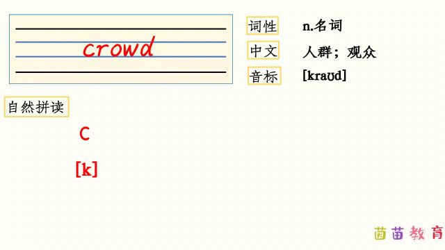 自然拼读:crowd