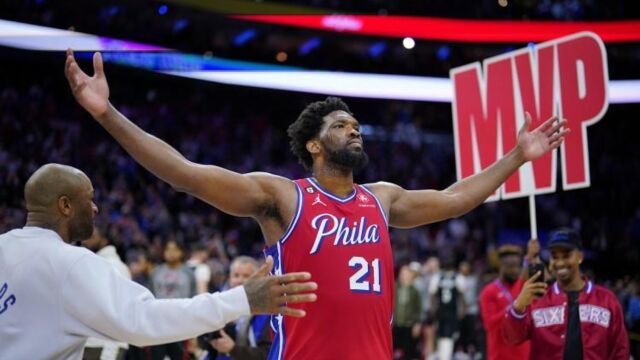 最新MVP榜：恩比德连续两期第一 前十变化不大 哈登仍排第九