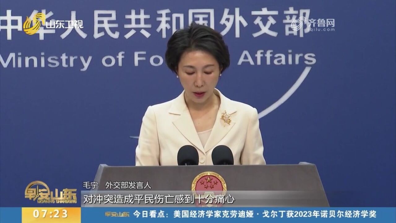 外交部发言人:提醒中国公民暂勿前往巴勒斯坦和以色列